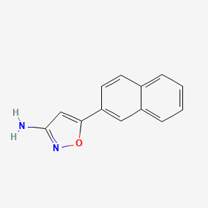 molecular formula C13H10N2O B13585934 5-(Naphthalen-2-yl)-1,2-oxazol-3-amine 