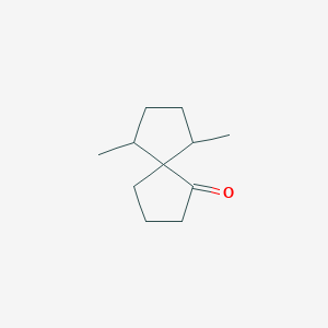 molecular formula C11H18O B13585946 6,9-Dimethylspiro[4.4]nonan-1-one 