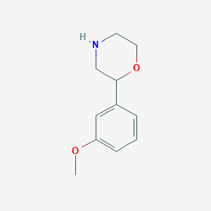 molecular formula C11H15NO2 B1358596 2-(3-Methoxyphenyl)morpholine CAS No. 1017395-60-6