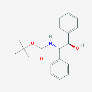 molecular formula C19H23NO3 B13585971 tert-butyl N-[(1S,2R)-2-hydroxy-1,2-diphenylethyl]carbamate 