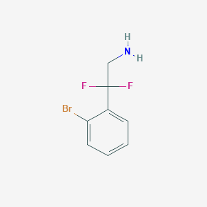 molecular formula C8H8BrF2N B13585975 2-(2-Bromophenyl)-2,2-difluoroethan-1-amine 