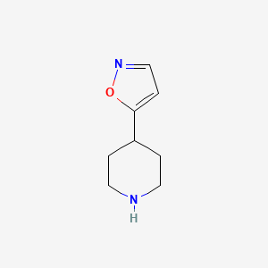 molecular formula C8H12N2O B13586022 4-(1,2-Oxazol-5-yl)piperidine 