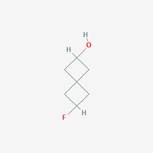 molecular formula C7H11FO B13586028 6-Fluorospiro[3.3]heptan-2-OL 