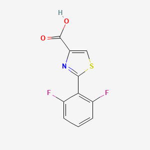 molecular formula C10H5F2NO2S B1358609 2-(2,6-Difluorophenyl)thiazole-4-carboxylic acid CAS No. 1017452-64-0