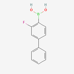 molecular formula C12H10BFO2 B1358616 3-氟-4-联苯硼酸 CAS No. 409108-13-0