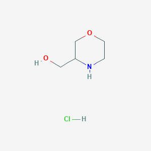 molecular formula C5H12ClNO2 B1358618 Morpholin-3-ylmethanol hydrochloride CAS No. 955400-09-6