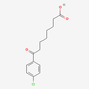 molecular formula C14H17ClO3 B1358622 8-(4-Chlorophenyl)-8-oxooctanoic acid CAS No. 35333-22-3
