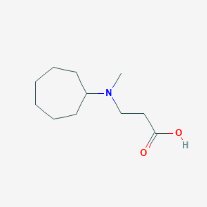 molecular formula C11H21NO2 B13586220 3-(Cycloheptyl(methyl)amino)propanoic acid 