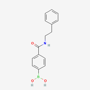 molecular formula C15H16BNO3 B1358627 4-(Phenethylcarbamoyl)phenylboronic acid CAS No. 330793-46-9