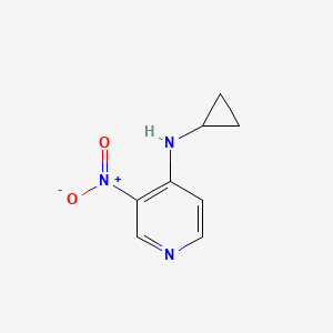 molecular formula C8H9N3O2 B1358630 N-Cyclopropyl-3-nitropyridin-4-amine CAS No. 380605-28-7