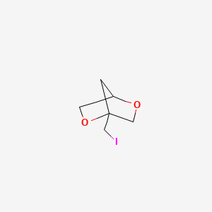 molecular formula C6H9IO2 B13586323 1-(Iodomethyl)-2,5-dioxabicyclo[2.2.1]heptane 