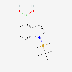 molecular formula C14H22BNO2Si B1358634 1-(tert-Butyldimethylsilyl)-1H-indole-4-boronic acid CAS No. 351457-64-2