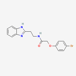 molecular formula C17H16BrN3O2 B13586395 N-[2-(1H-1,3-Benzodiazol-2-YL)ethyl]-2-(4-bromophenoxy)acetamide 