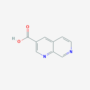 molecular formula C9H6N2O2 B1358649 1,7-萘啶-3-羧酸 CAS No. 250674-49-8