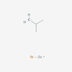 molecular formula C4H9BrZn B135865 Bromozinc(1+);2-methanidylpropane CAS No. 126403-67-6