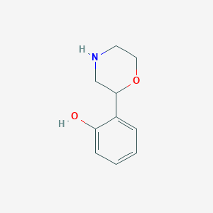 molecular formula C10H13NO2 B13586525 2-(Morpholin-2-yl)phenol 