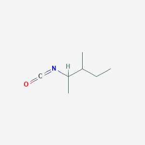 molecular formula C7H13NO B13586527 2-Isocyanato-3-methylpentane 