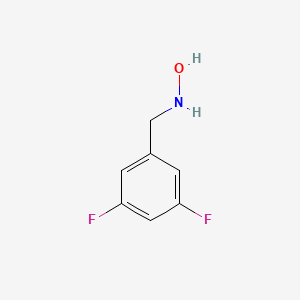 molecular formula C7H7F2NO B13586552 N-[(3,5-difluorophenyl)methyl]hydroxylamine 