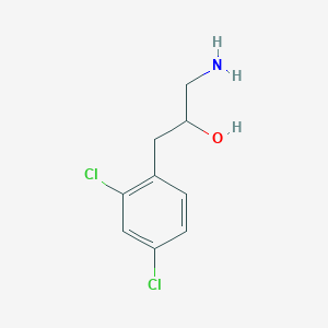 molecular formula C9H11Cl2NO B13586557 1-Amino-3-(2,4-dichlorophenyl)propan-2-ol 