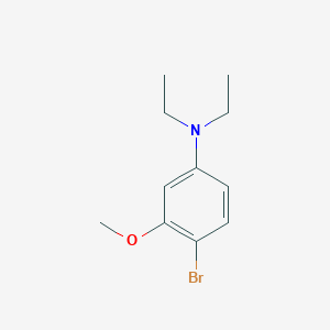 molecular formula C11H16BrNO B13586583 4-bromo-N,N-diethyl-3-methoxyaniline 