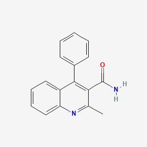 molecular formula C17H14N2O B13586586 2-Methyl-4-phenylquinoline-3-carboxamide 