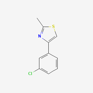 molecular formula C10H8ClNS B1358661 4-(3-氯苯基)-2-甲基噻唑 CAS No. 931929-86-1