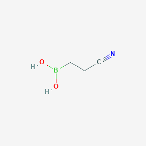 molecular formula C3H6BNO2 B13586623 (2-Cyanoethyl)boronic acid 