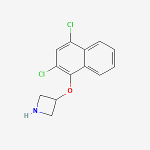 molecular formula C13H11Cl2NO B1358664 3-[(2,4-Dichloro-1-naphthyl)oxy]azetidine CAS No. 719993-89-2