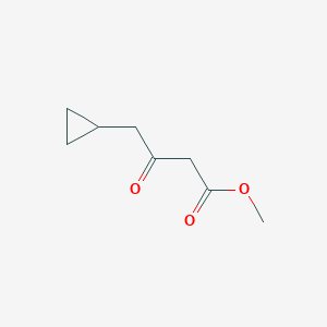 molecular formula C8H12O3 B1358666 Methyl 4-cyclopropyl-3-oxobutanoate CAS No. 251635-21-9