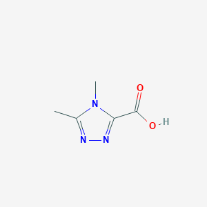molecular formula C5H7N3O2 B13586681 4,5-Dimethyl-4H-1,2,4-triazole-3-carboxylic acid 