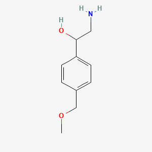 molecular formula C10H15NO2 B13586722 2-Amino-1-(4-(methoxymethyl)phenyl)ethan-1-ol 