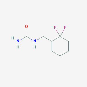 molecular formula C8H14F2N2O B13586775 [(2,2-Difluorocyclohexyl)methyl]urea 