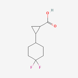 molecular formula C10H14F2O2 B13586777 2-(4,4-Difluorocyclohexyl)cyclopropanecarboxylic Acid 