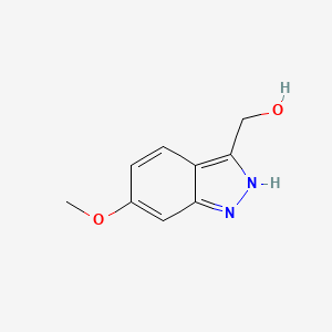 molecular formula C9H10N2O2 B1358678 (6-Methoxy-1H-indazol-3-yl)methanol CAS No. 518990-05-1
