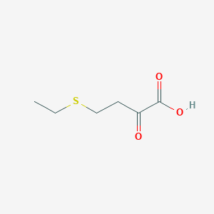 molecular formula C6H10O3S B13586785 4-(Ethylsulfanyl)-2-oxobutanoic acid CAS No. 36506-17-9