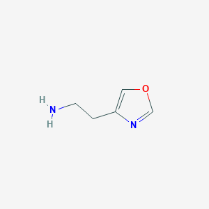 molecular formula C5H8N2O B13586789 2-(1,3-Oxazol-4-yl)ethan-1-amine 
