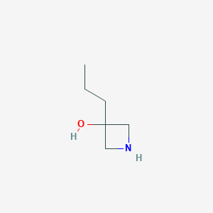 molecular formula C6H13NO B13586790 3-Propylazetidin-3-ol 