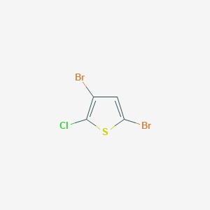 molecular formula C4HBr2ClS B13586796 3,5-Dibromo-2-chlorothiophene CAS No. 60404-20-8