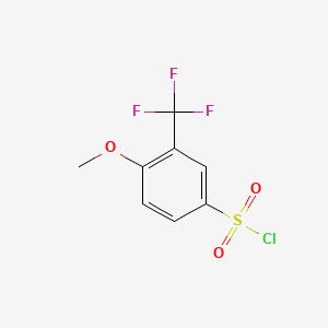 4-Methoxy-3-(trifluoromethyl)benzene-1-sulfonyl chloride