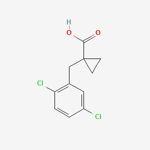 molecular formula C11H10Cl2O2 B13586921 1-(2,5-Dichlorobenzyl)cyclopropane-1-carboxylic acid 