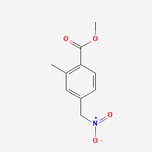 molecular formula C10H11NO4 B13586942 Methyl 2-methyl-4-(nitromethyl)benzoate 