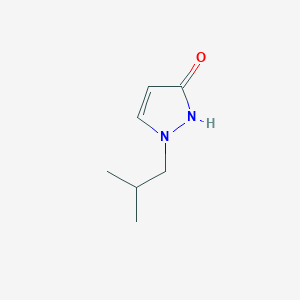 molecular formula C7H12N2O B13586957 1-Isobutyl-1H-pyrazol-3-ol 