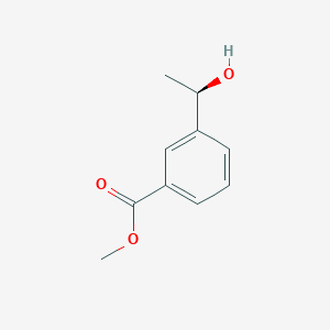 molecular formula C10H12O3 B13587021 Methyl (R)-3-(1-hydroxyethyl)benzoate 