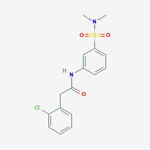 molecular formula C16H17ClN2O3S B13587053 2-(2-chlorophenyl)-N-[3-(dimethylsulfamoyl)phenyl]acetamide 