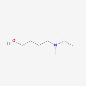 molecular formula C9H21NO B13587059 5-(Isopropyl(methyl)amino)pentan-2-ol 