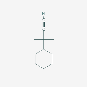 molecular formula C11H18 B13587069 (2-Methylbut-3-yn-2-yl)cyclohexane 