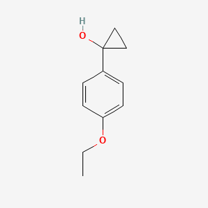 molecular formula C11H14O2 B13587093 1-(4-Ethoxyphenyl)cyclopropan-1-ol 