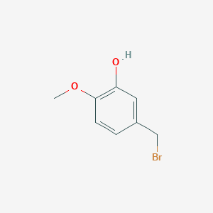 molecular formula C8H9BrO2 B13587108 3-Hydroxy-4-methoxybenzyl bromide CAS No. 111394-51-5