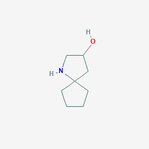 molecular formula C8H15NO B13587113 1-Azaspiro[4.4]nonan-3-ol 