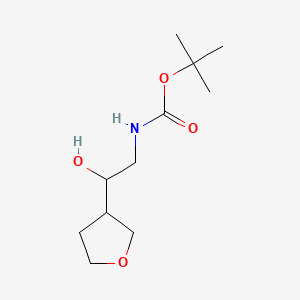 molecular formula C11H21NO4 B13587138 tert-Butyl (2-hydroxy-2-(tetrahydrofuran-3-yl)ethyl)carbamate 
